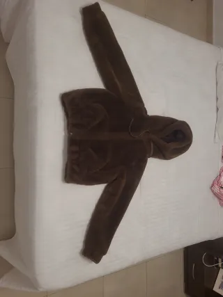 Bomber mujer pelo en marrón