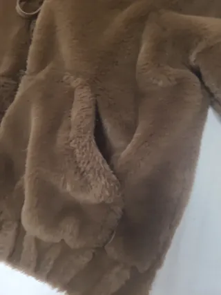 Bomber mujer pelo en marrón