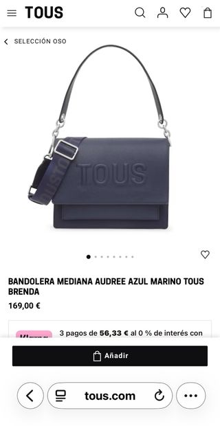 Bandolera Tous Audree Brenda Azul Marino