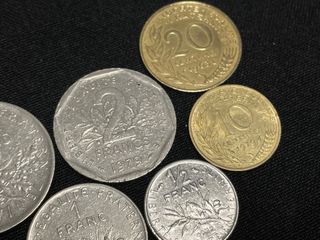 Lote monedas Rep. Francesa distintos valores