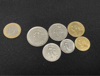 Lote monedas Rep. Francesa distintos valores