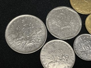 Lote monedas Rep. Francesa distintos valores