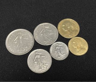 Lote monedas Rep. Francesa distintos valores