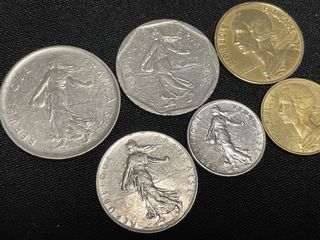 Lote monedas Rep. Francesa distintos valores