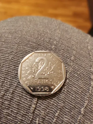 Moneda 2 Francos Franceses 1998