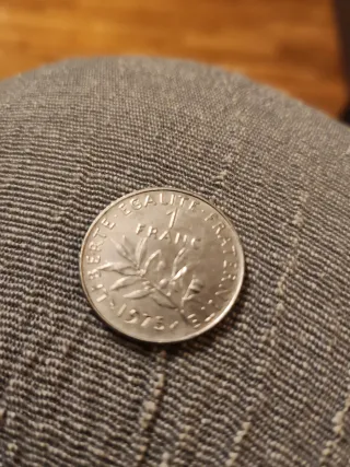 Moneta 1 Franco Francese 1975