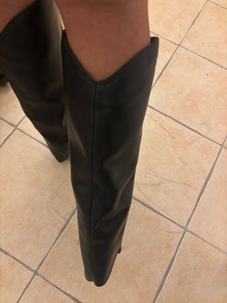 Stivali cowboy pelle neri taglia 38