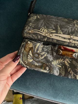 Miu Miu Borsetta Sfilata Oro/Grigio