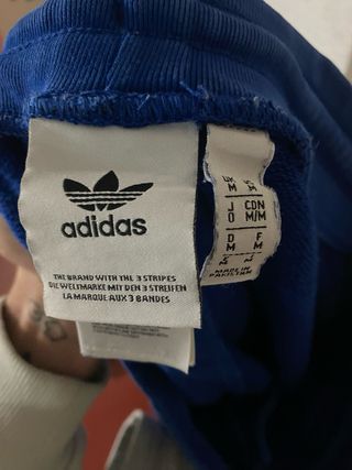 Pantalón Adidas Azul Rayas Blancas