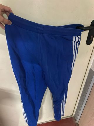 Pantalón Adidas Azul Rayas Blancas