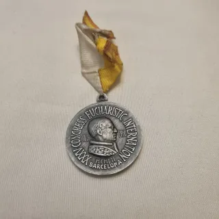 Medalla Congreso Eucarístico Barcelona 1952