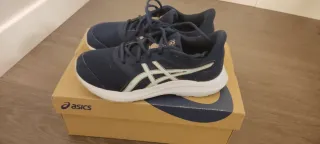 Zapatillas deportivas Asics azul y turquesa