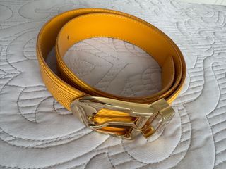 Cinturone Louis Vuitton in pelle Epi giallo