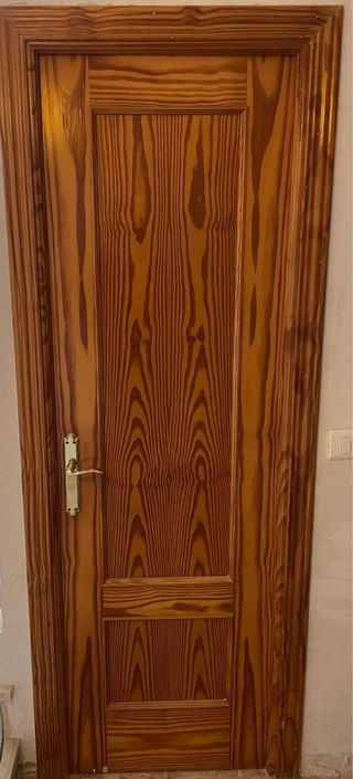 Puerta madera maciza 62,5 cm