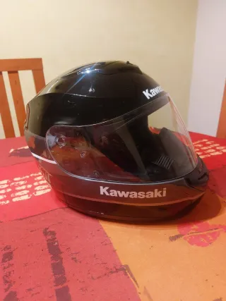 Casco Moto Kawasaki Negro