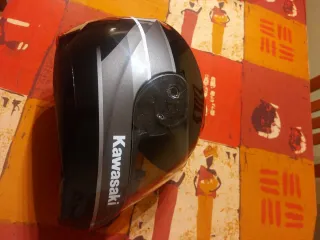 Casco Moto Kawasaki Negro