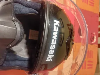 Casco Moto Kawasaki Negro