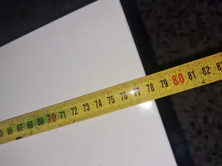 Mesa de centro blanca de madera