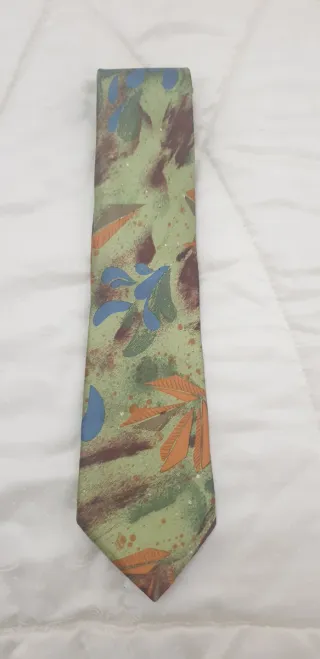 Corbata de seda natural multicolor