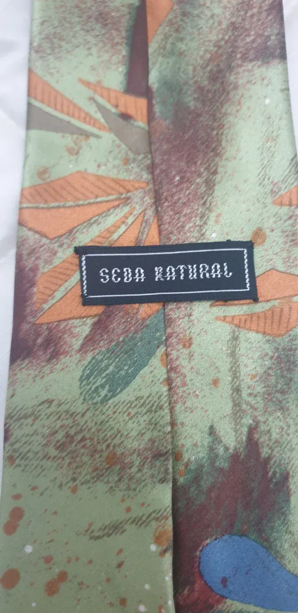 Corbata de seda natural multicolor