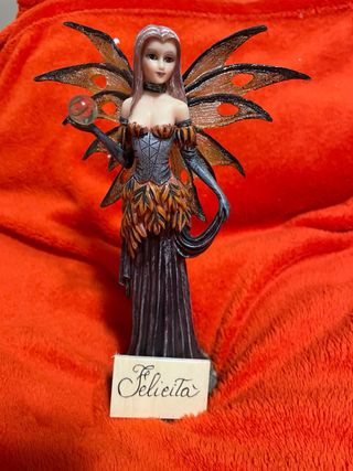 Fata Les Alpes con targhetta Felicità