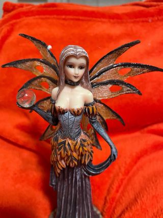 Fata Les Alpes con targhetta Felicità