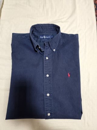 Camicia Ralph Lauren Oxford Blu Tg. L
