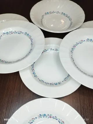 Vajilla Vintage Pontesa  Porcelana Flor