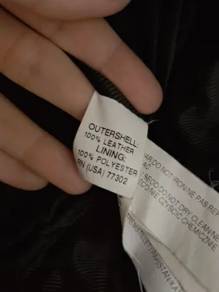 Chaqueta de cuero Zara Negra