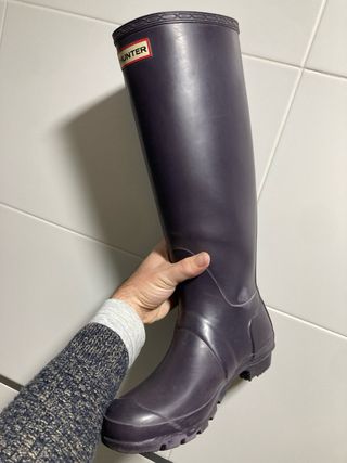 Botas de agua Hunter moradas talla 39