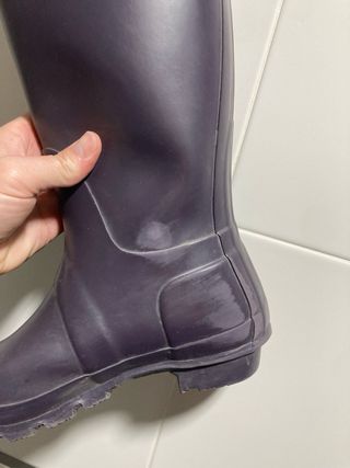 Botas de agua Hunter moradas talla 39