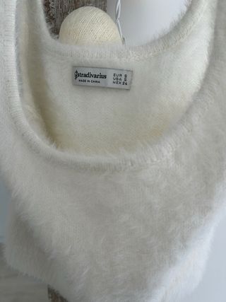 Top Zara Blanco Talla S