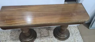 Mesa de madera maciza y plegable