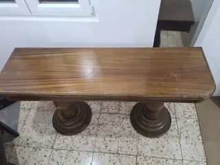Mesa de madera maciza y plegable