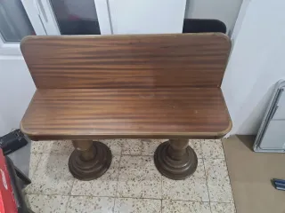 Mesa de madera maciza y plegable