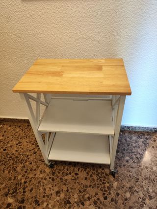 Camarera Mesa estantería Plegable con ruedas