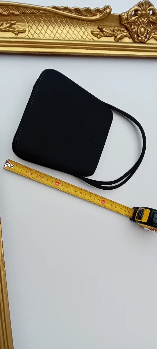 Bolso de fiesta negro satén