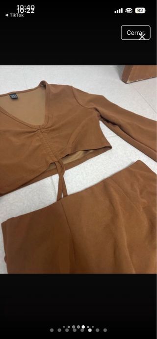 Conjunto SHEIN marrón