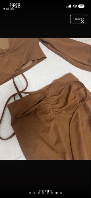 Conjunto SHEIN marrón