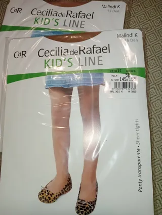 T.12-14a Panty transparente niña