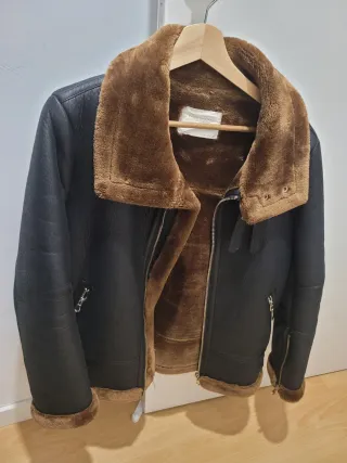 Cazadora Biker Negra Mujer Talla M