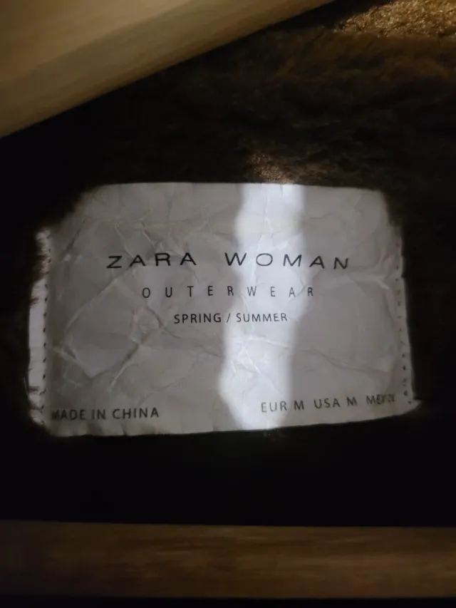 Giubbotto biker nero da donna taglia M