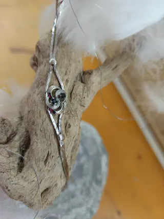 Pulsera Plata y Zafiro azul