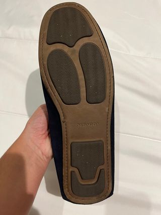 Mocasines de ante azul marino