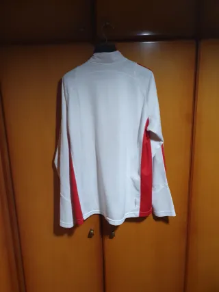 Camiseta Adidas Manga Larga Climacool Blanca Roja