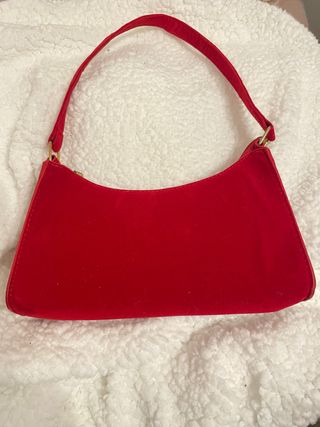 Bolso de hombro rojo