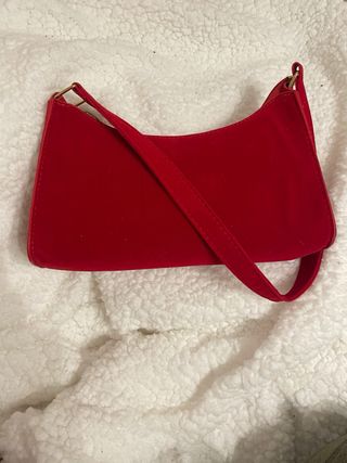 Bolso de hombro rojo