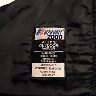 K-Way Impermeable Vintage Azul XXL