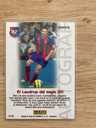 Cromo Iniesta Megacracks Barça Campió 04-05