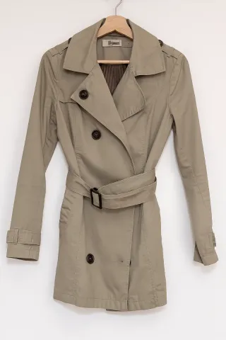 Gabardina Stradivarius Beige Talla S